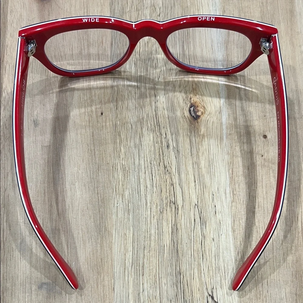 caddis reading - Black and Red Cat-Eye Reading Glasses - The Miklos 1.50